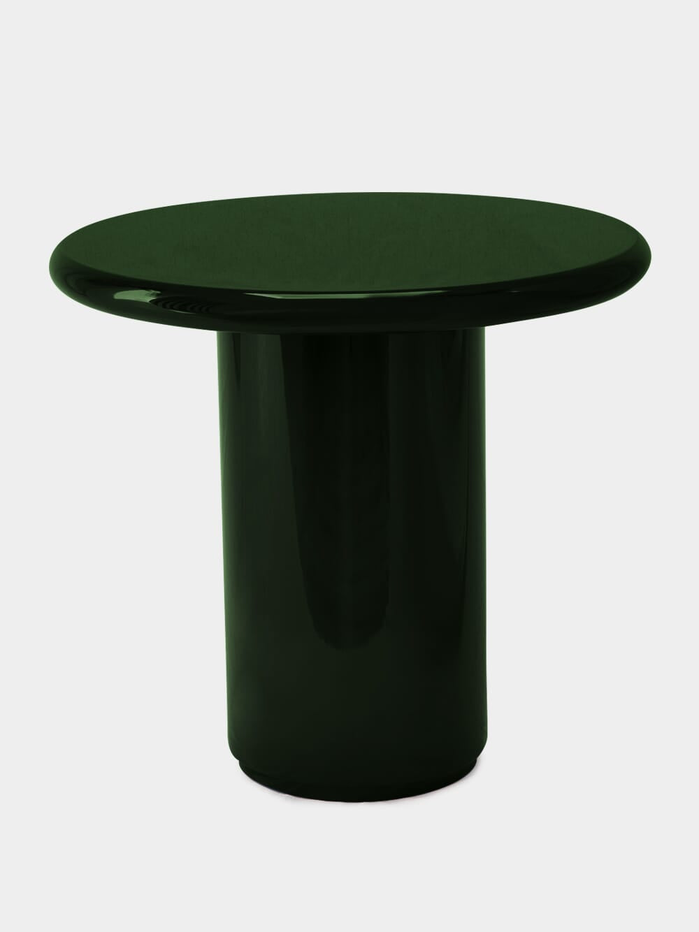 Amendoeira Green Lacquered Wood Side Table
