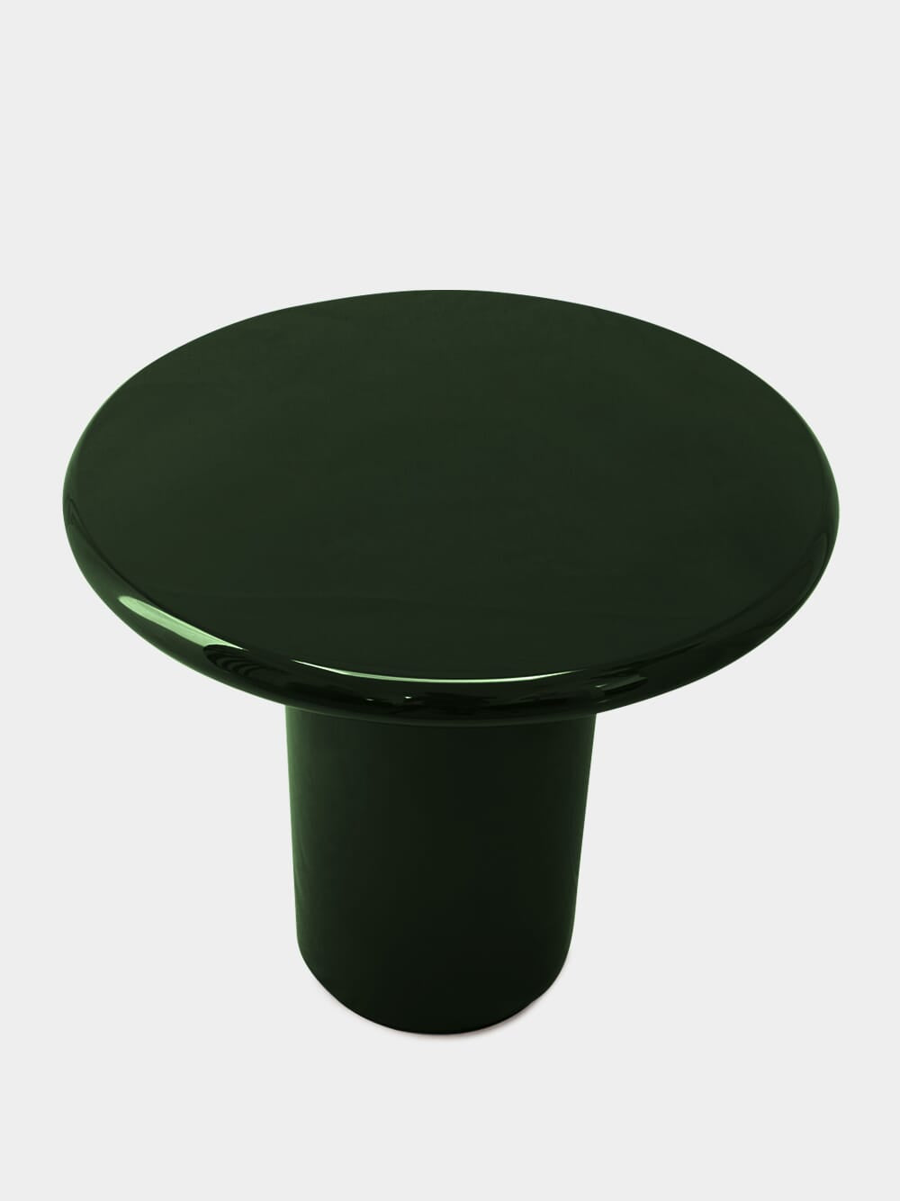 Amendoeira Green Lacquered Wood Side Table