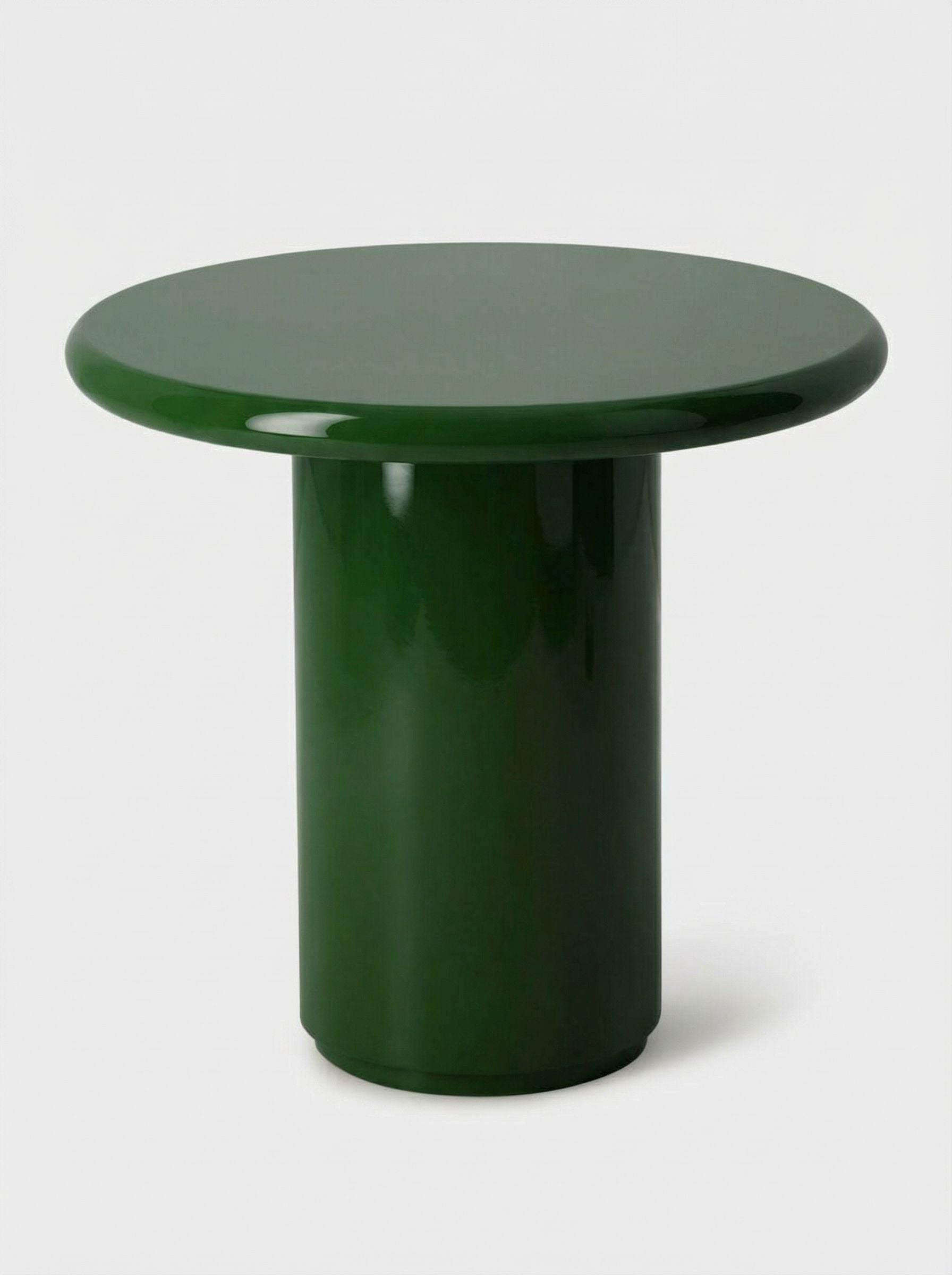 Amendoeira Green Lacquered Wood Side Table