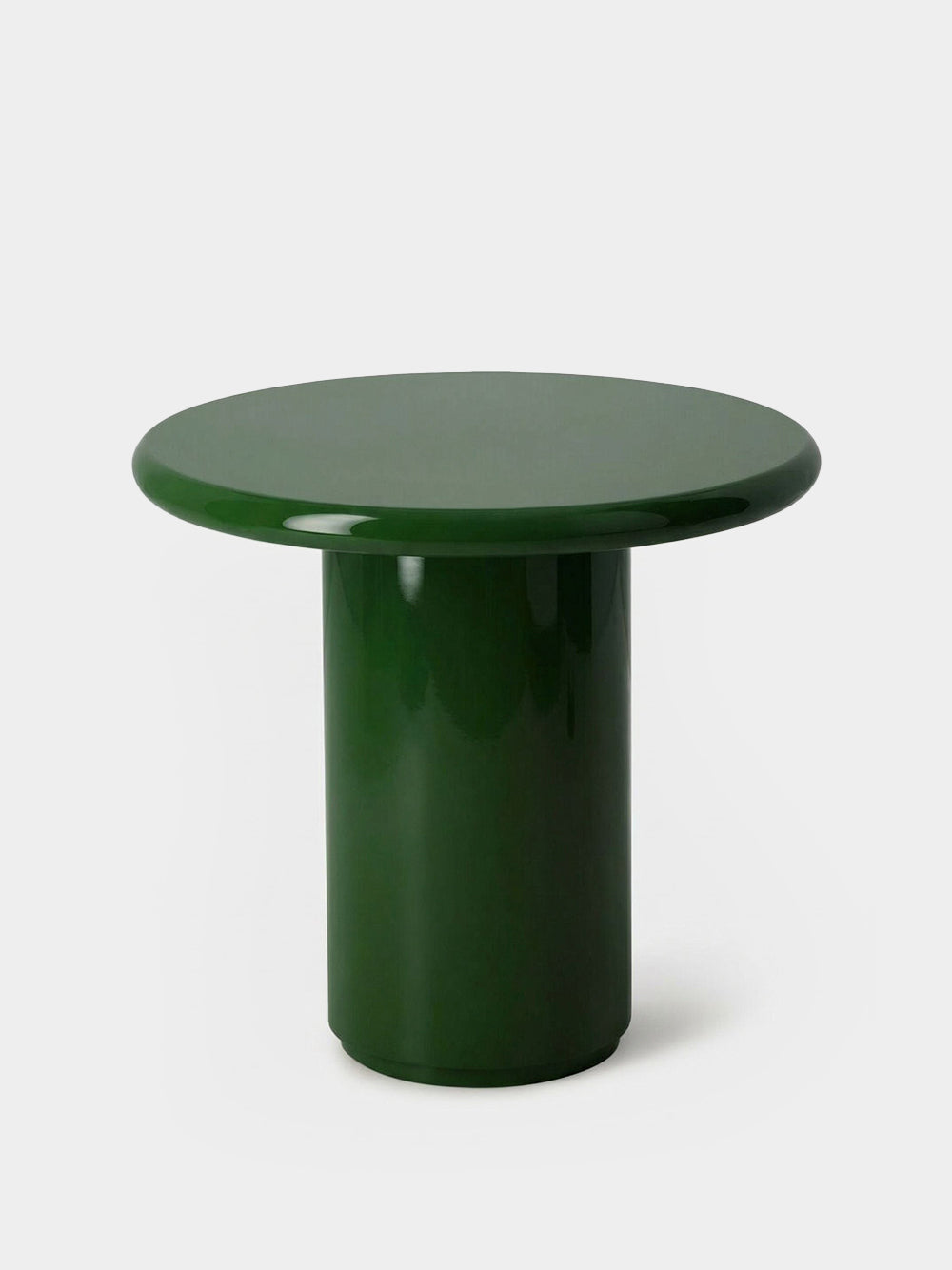 Amendoeira Green Lacquered Wood Side Table