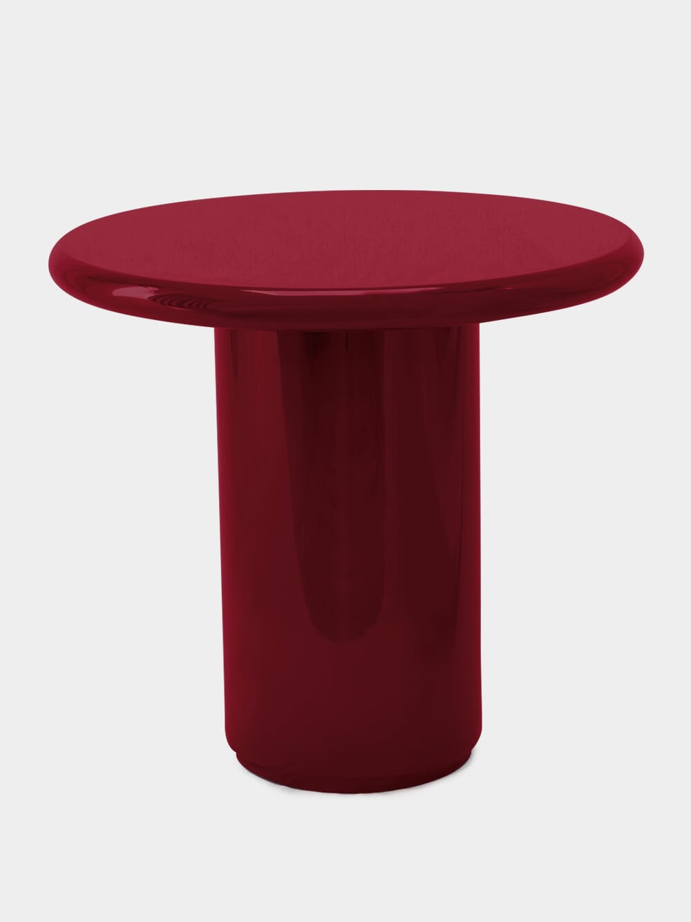 Amendoeira Brick Lacquered Wood Side Table