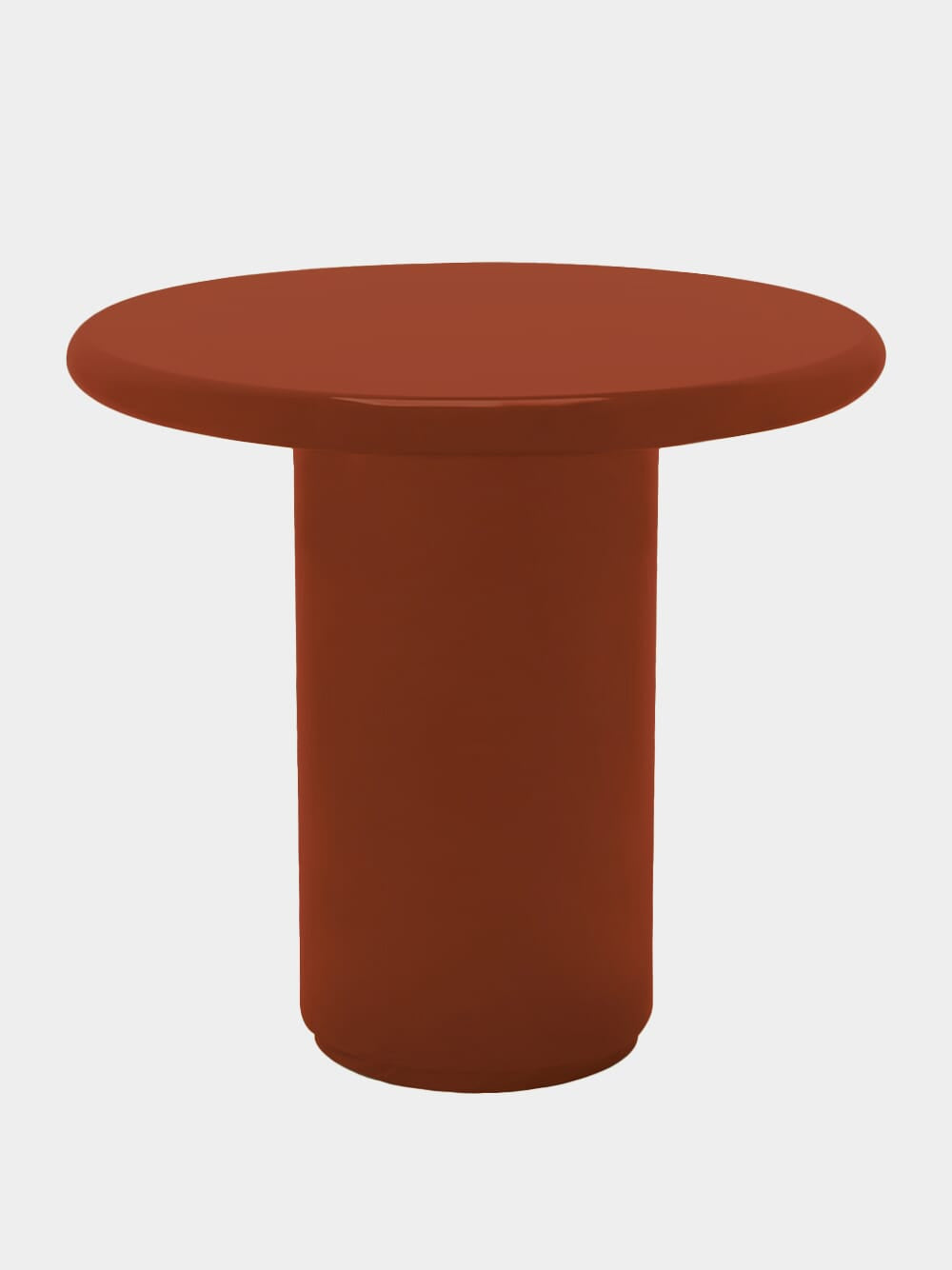 Amendoeira Brick Lacquered Wood Side Table