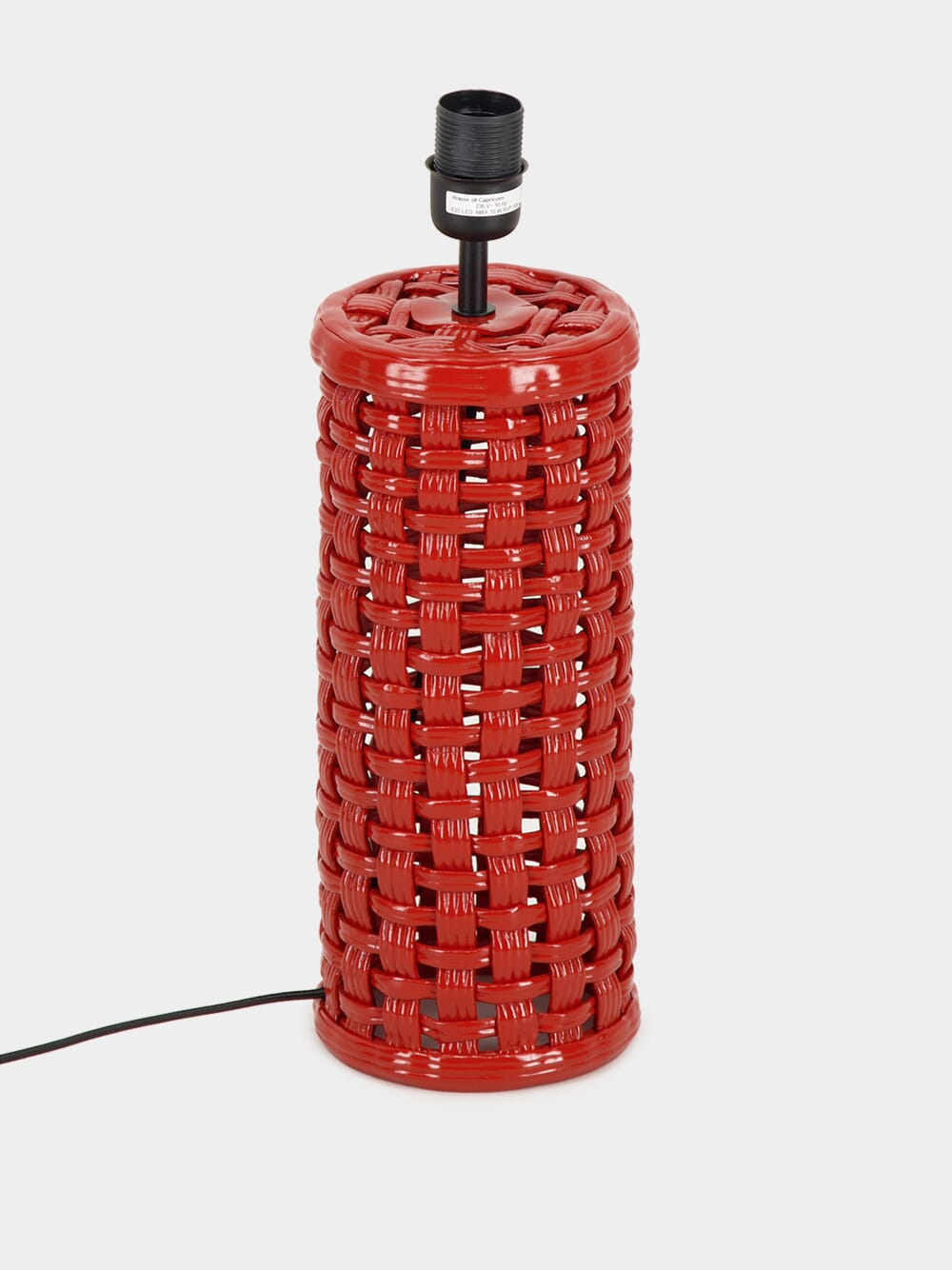 Cesta Red Ceramic Lamp Base