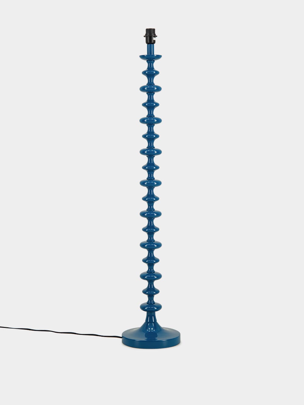Freixo Blue Wood Floor Lamp Base