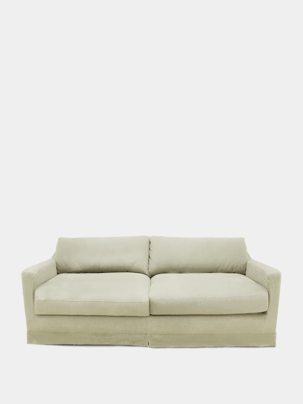 Carlos Natural Linen and Wood Sofa