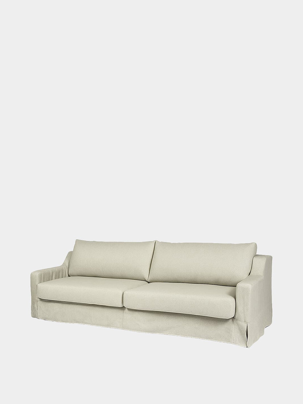 Manuel Natural Linen Three-Seater Sofa