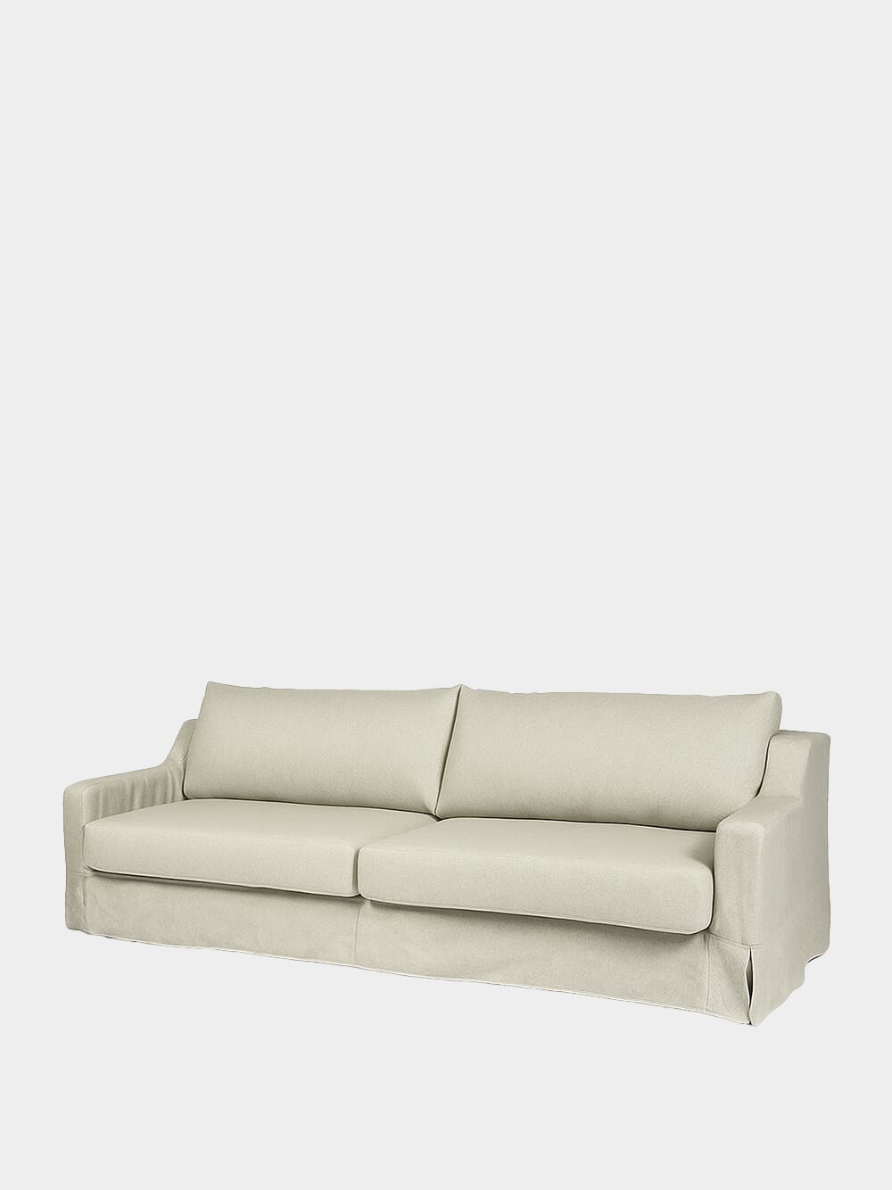 Manuel Natural Linen and Wood Sofa