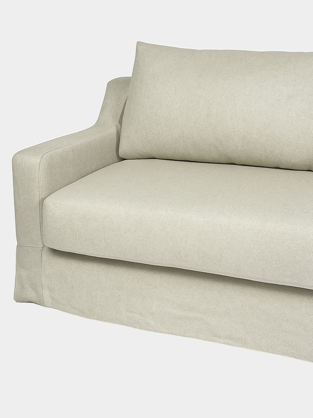 Manuel Natural Linen Three-Seater Sofa