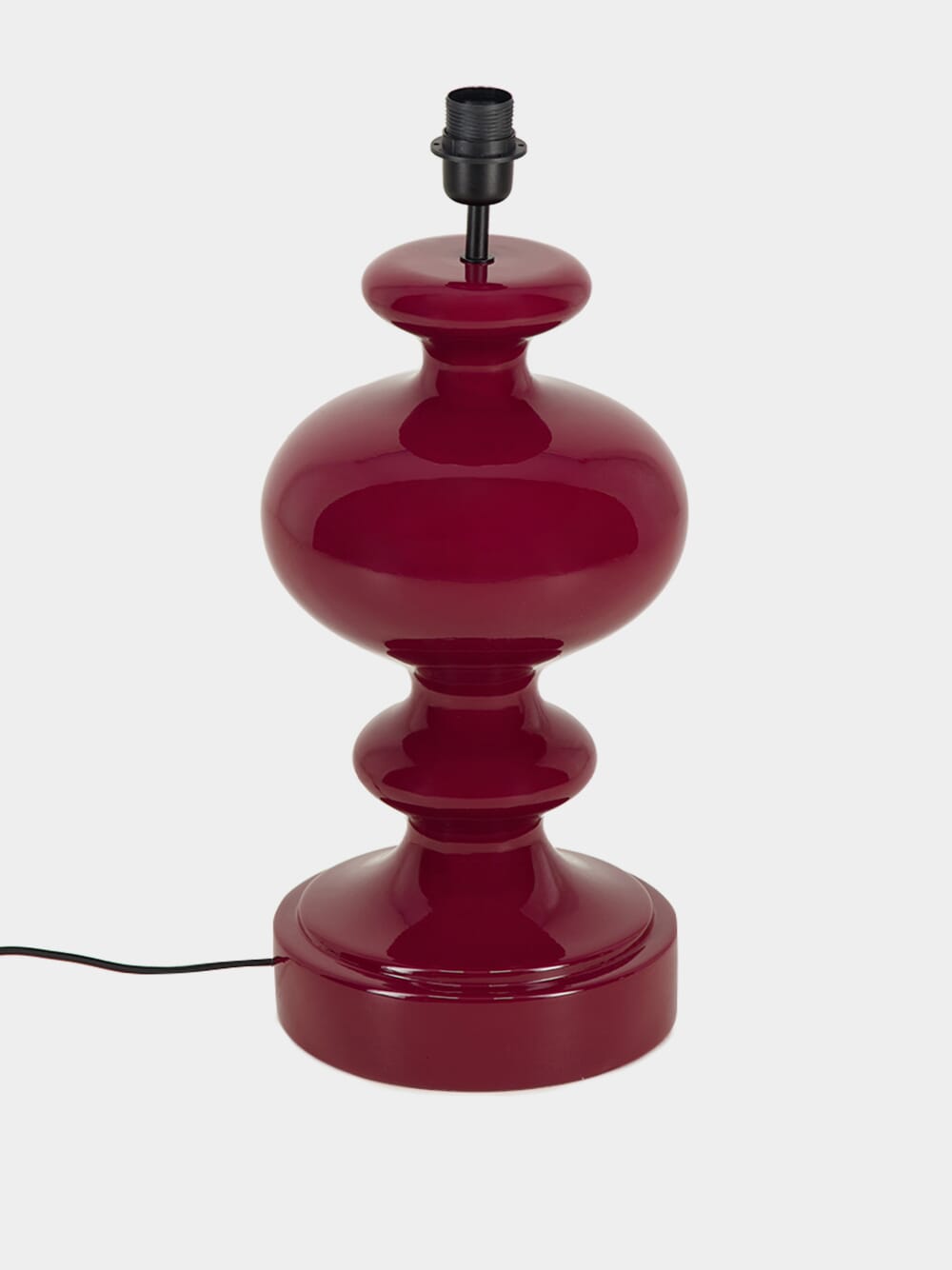 Cardosas Bordeaux Wood Lamp Base