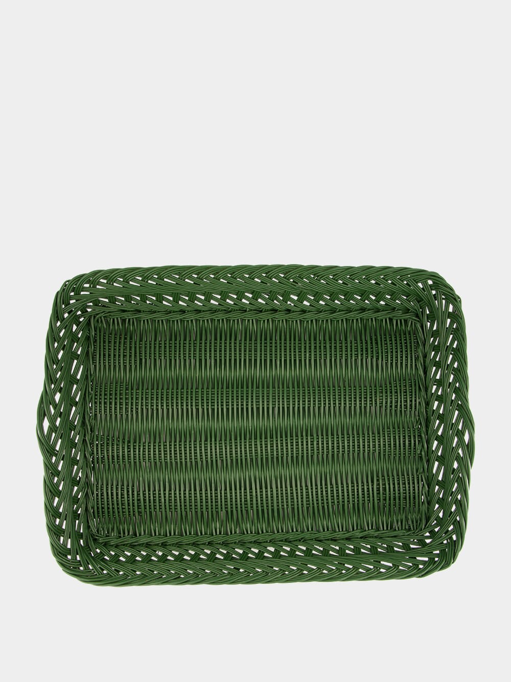 Handmade Vitória Green Wicker Large Tray