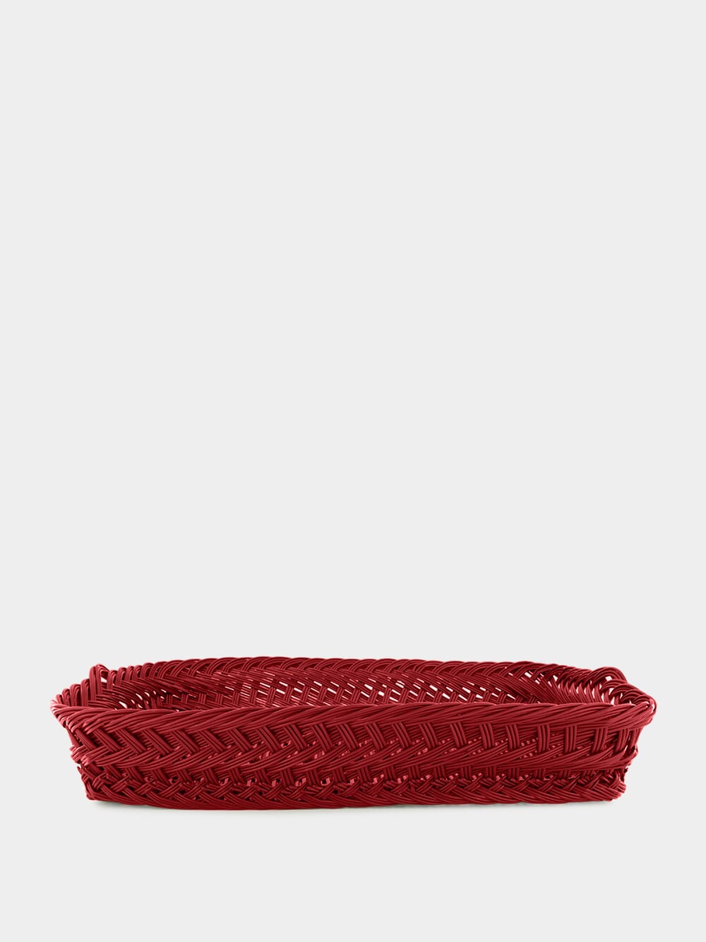 Handmade Vitória Red Wicker Large Tray