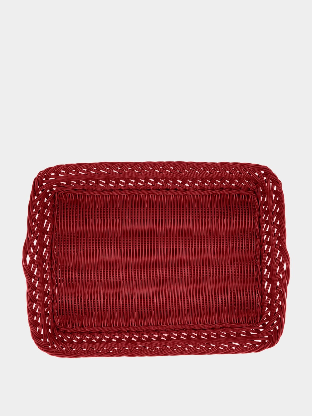 Handmade Vitória Red Wicker Large Tray