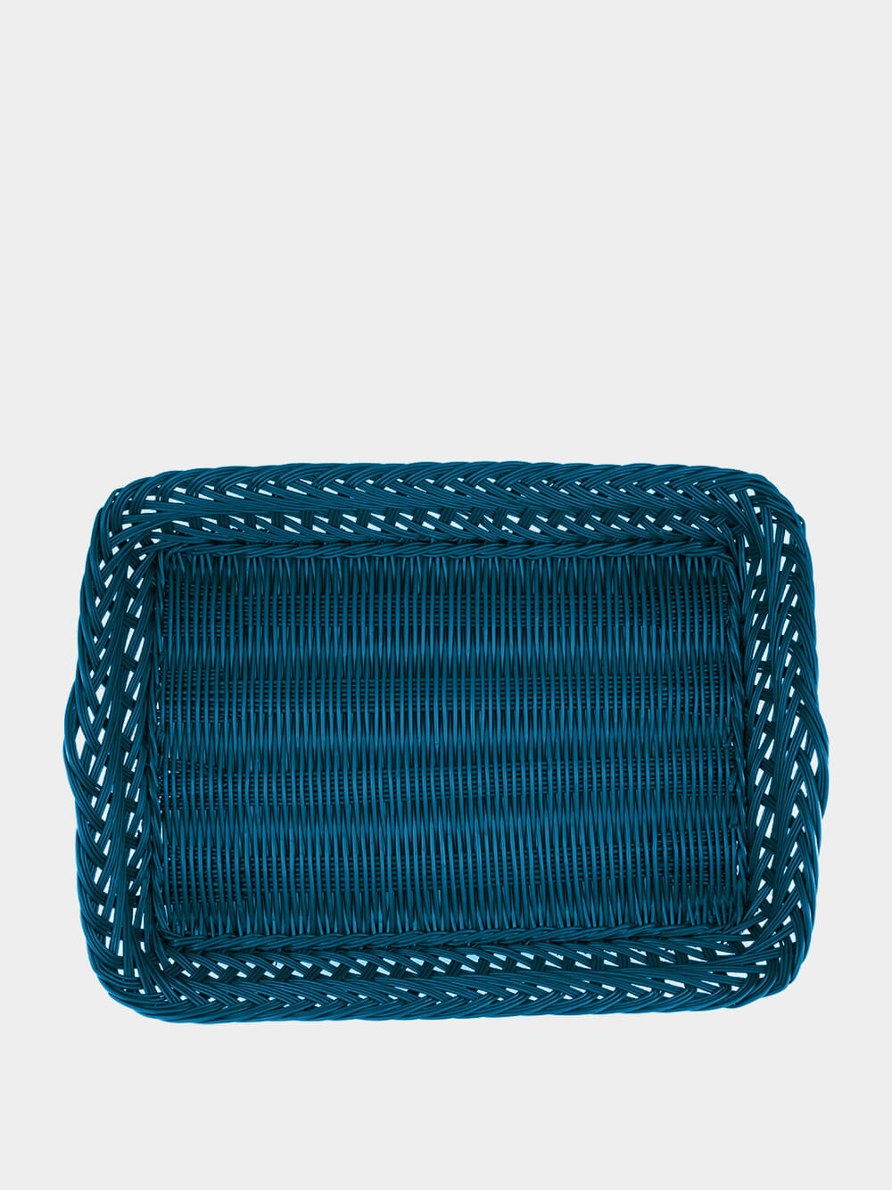 Handmade Vitória Blue Wicker Large Tray