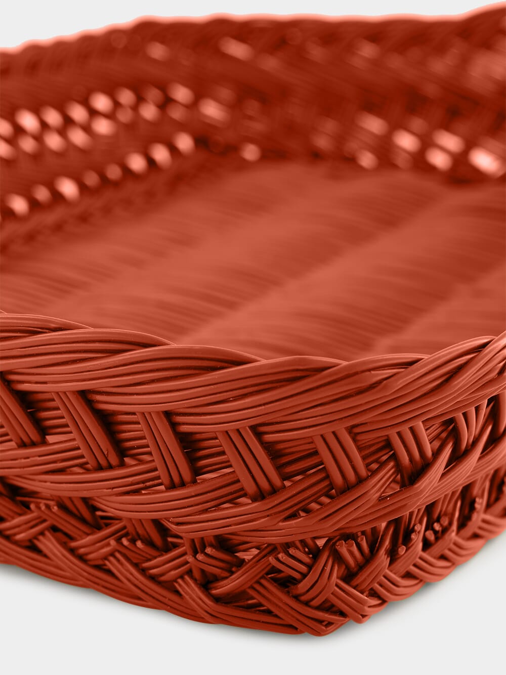 Handmade Vitória Brick Wicker Large Tray