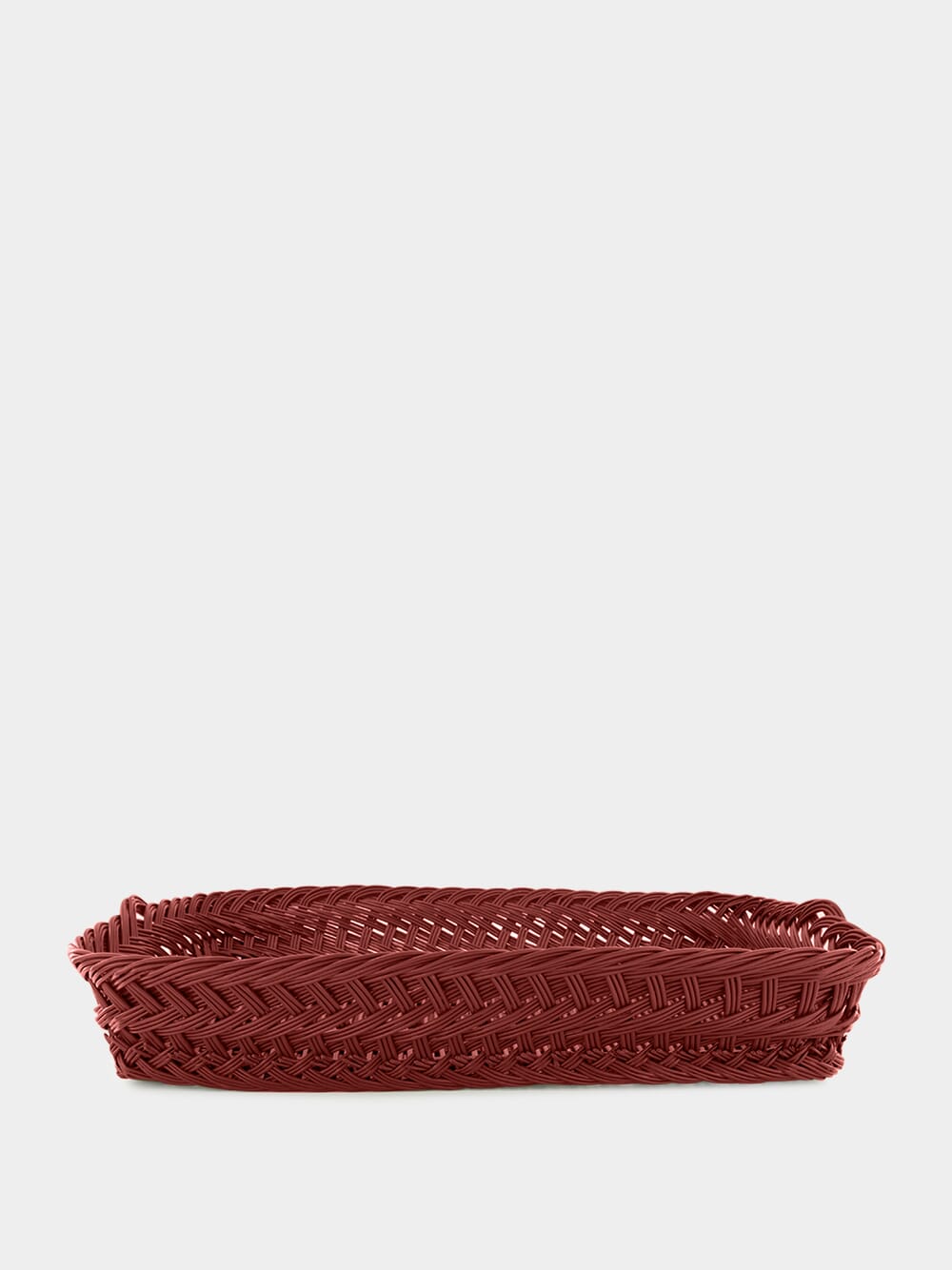 Handmade Vitória Bordeaux Wicker Large Tray