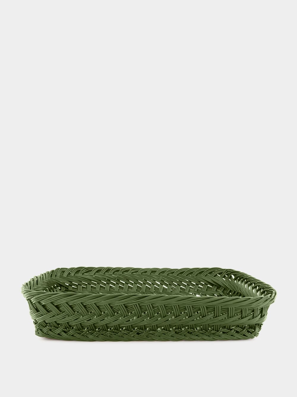 Handmade Vitória Green Wicker Medium Tray