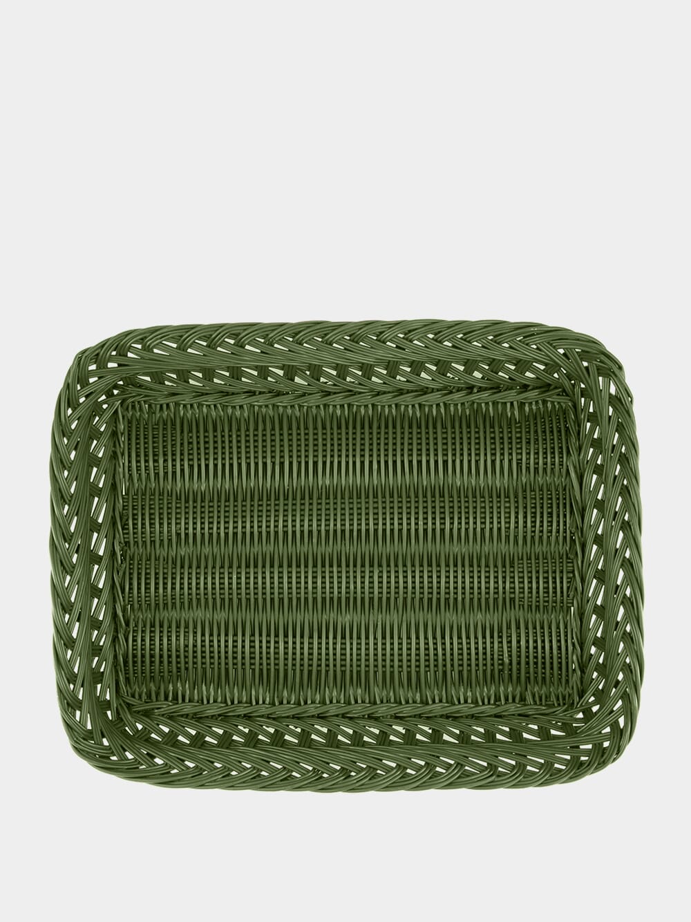 Handmade Vitória Green Wicker Medium Tray