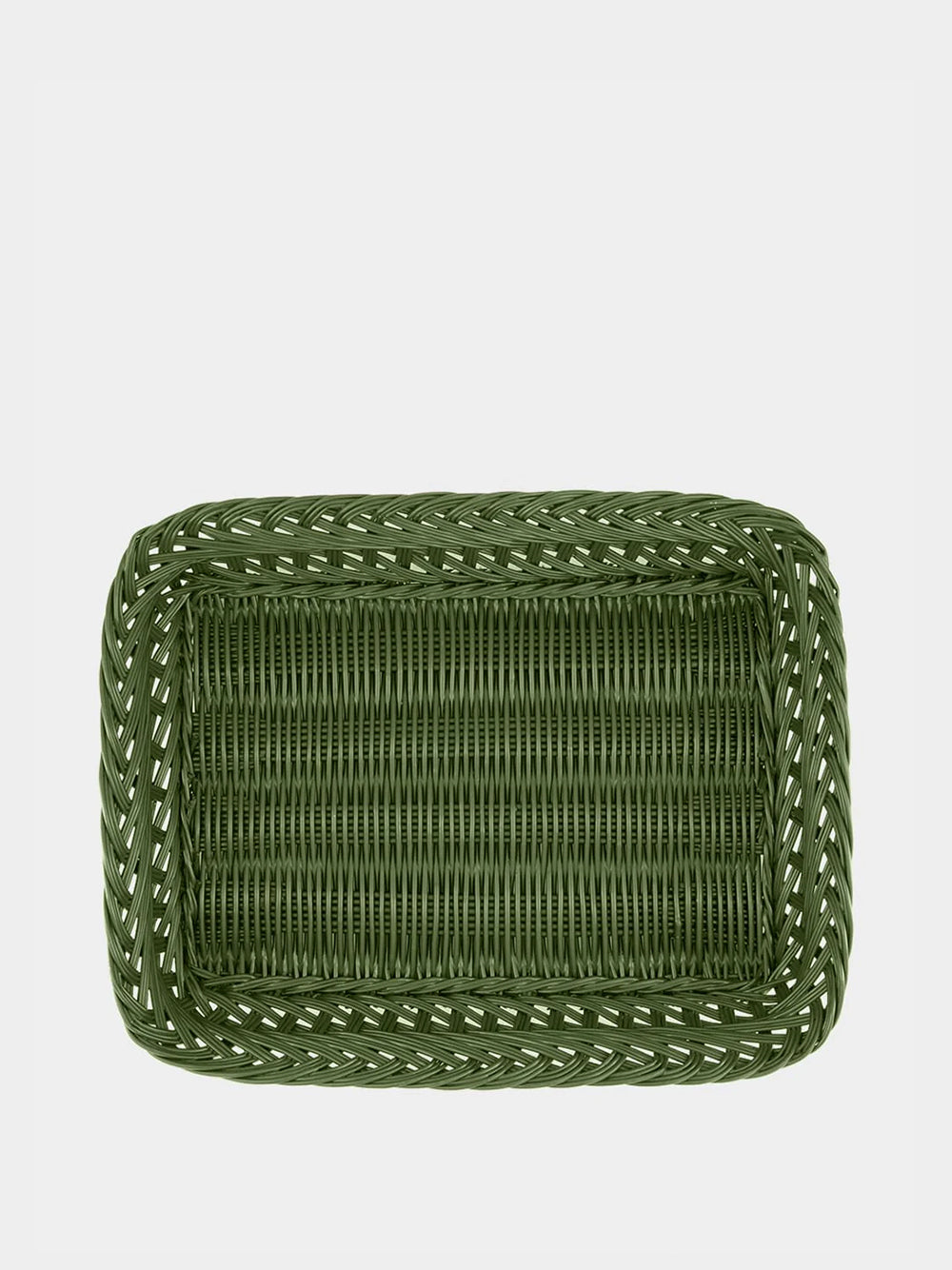 Handmade Vitória Green Wicker Medium Tray