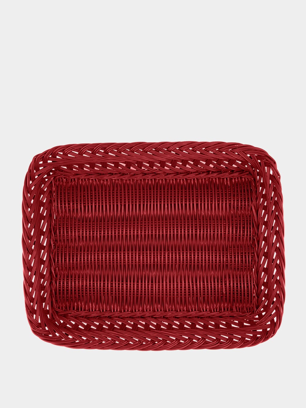 Handmade Vitória Red Wicker Medium Tray