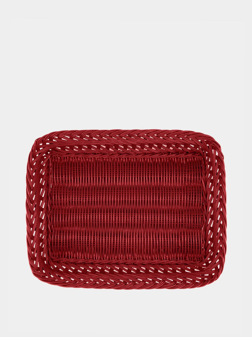 Handmade Vitória Red Wicker Medium Tray