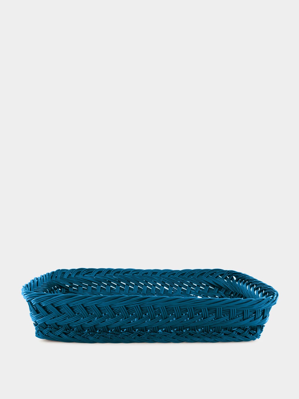 Handmade Vitória Blue Wicker Medium Tray