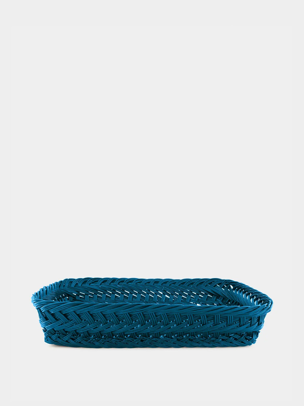 Handmade Vitória Blue Wicker Medium Tray