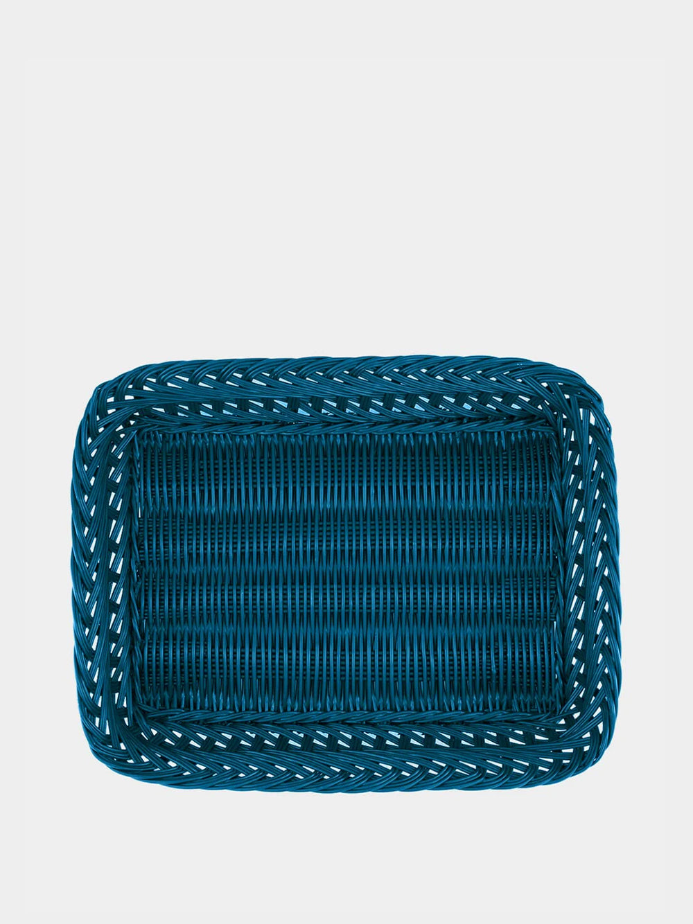 Handmade Vitória Blue Wicker Medium Tray