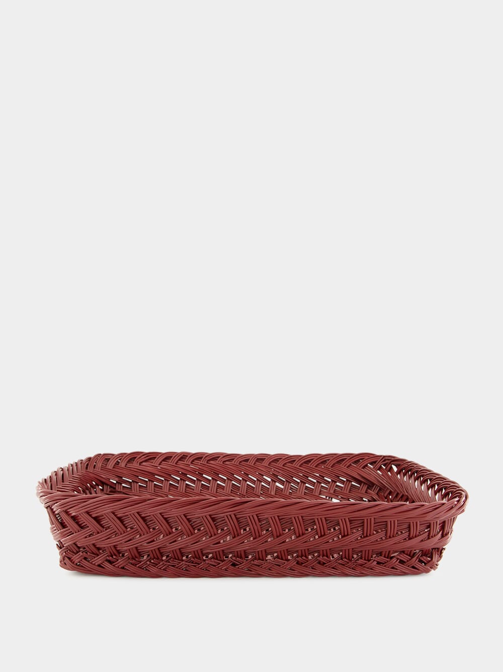 Handmade Vitória Bordeaux Wicker Medium Tray