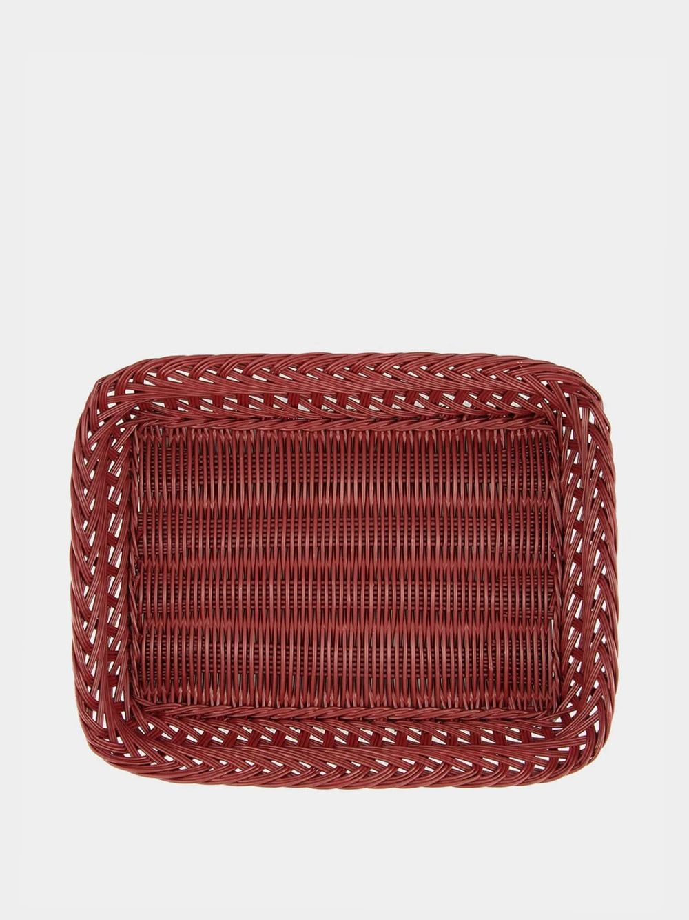 Handmade Vitória Bordeaux Wicker Medium Tray