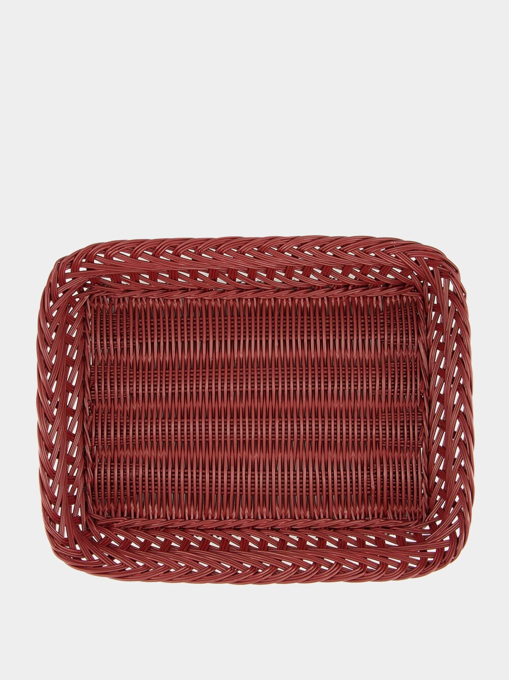 Handmade Vitória Bordeaux Wicker Medium Tray