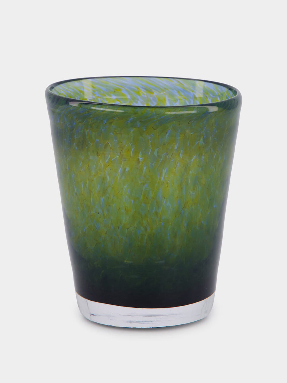 Handblown Avis Green Glass Tumbler