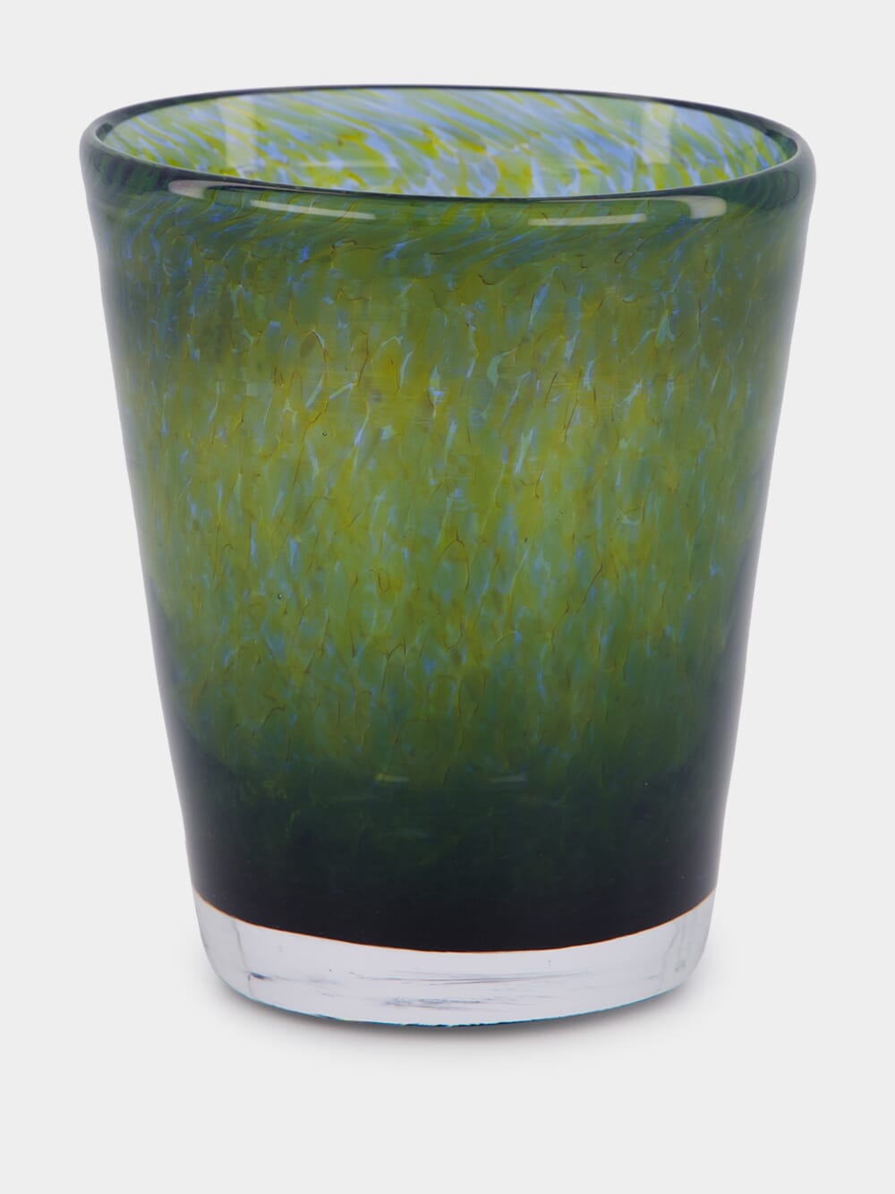 Handblown Avis Green Glass Tumbler