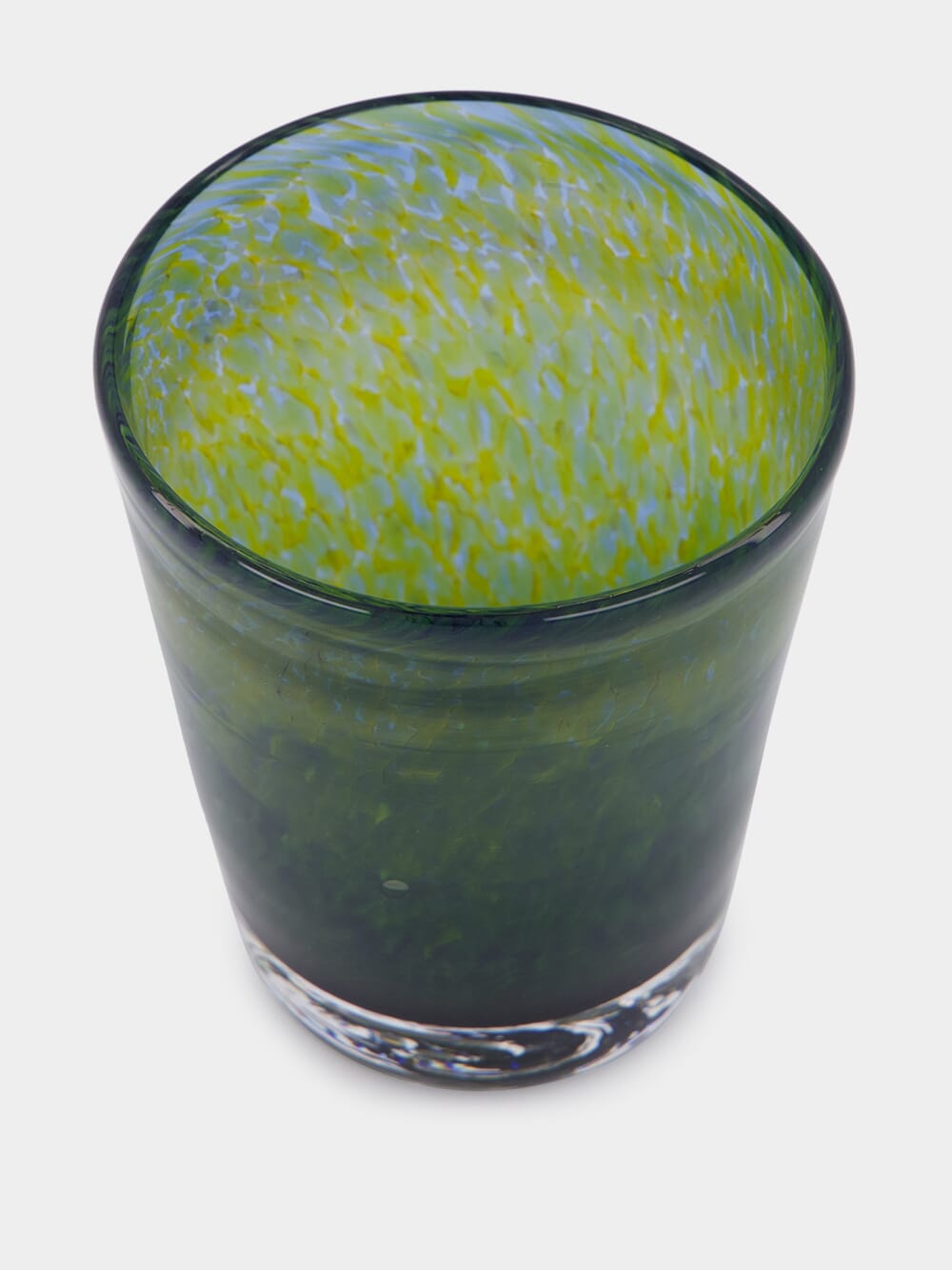 Handblown Avis Green Glass Tumbler