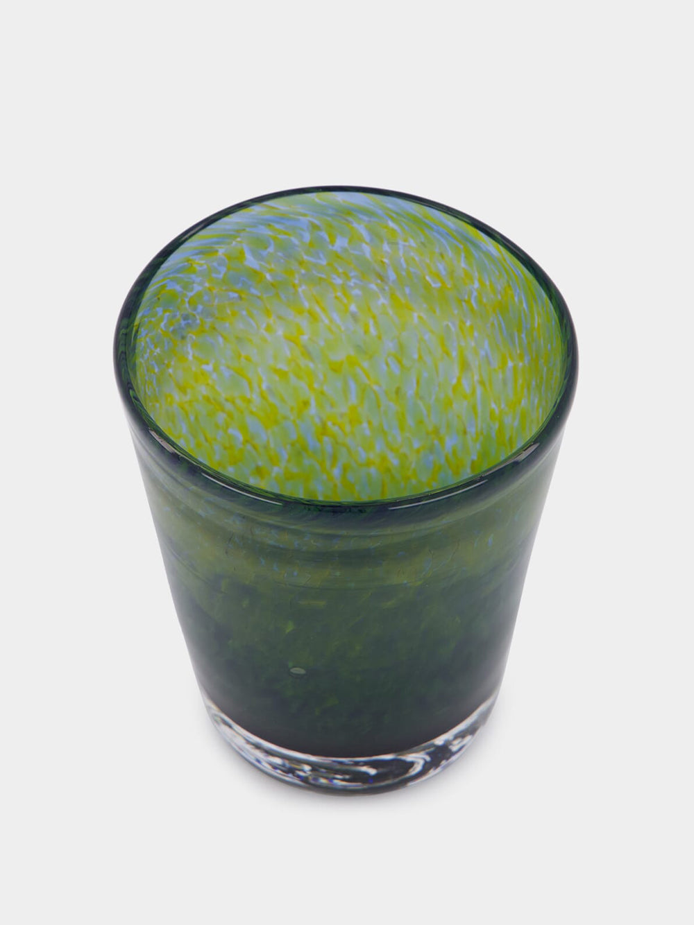 Handblown Avis Green Glass Tumbler