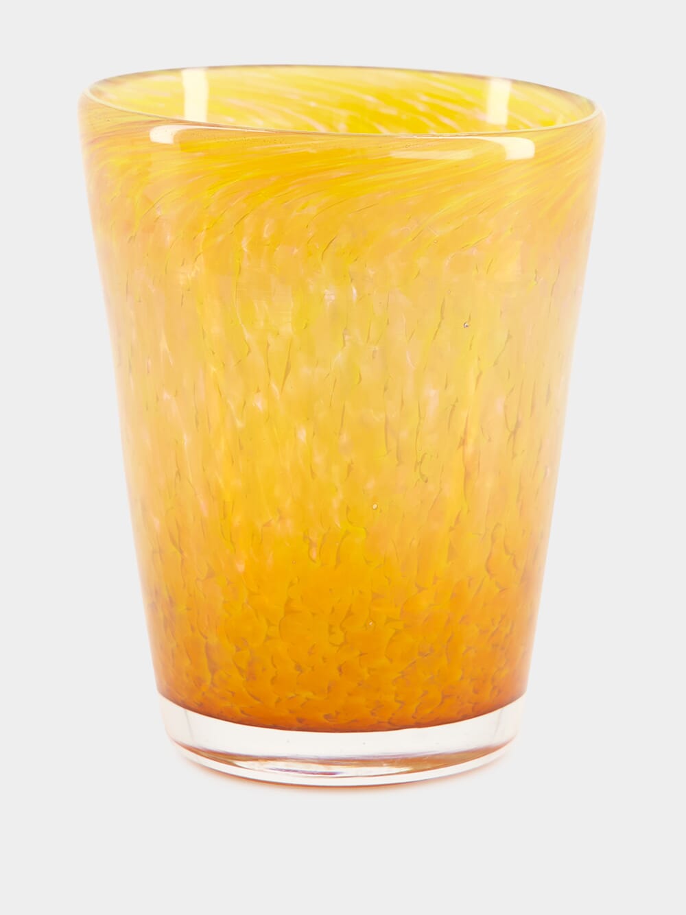 Handblown Avis Yellow Glass Tumbler