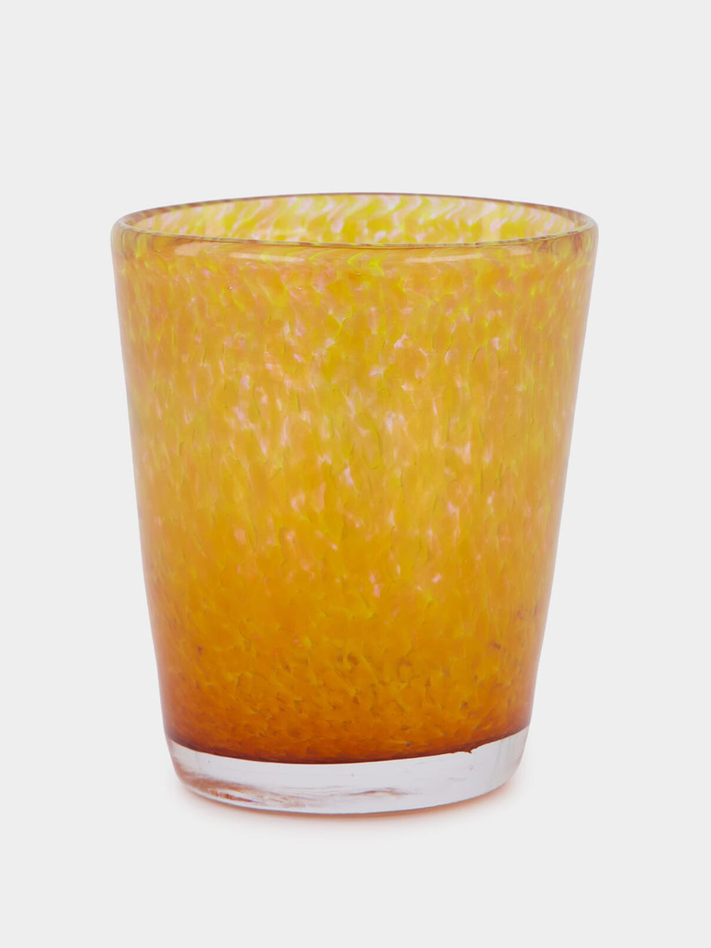 Handblown Avis Yellow Glass Tumbler