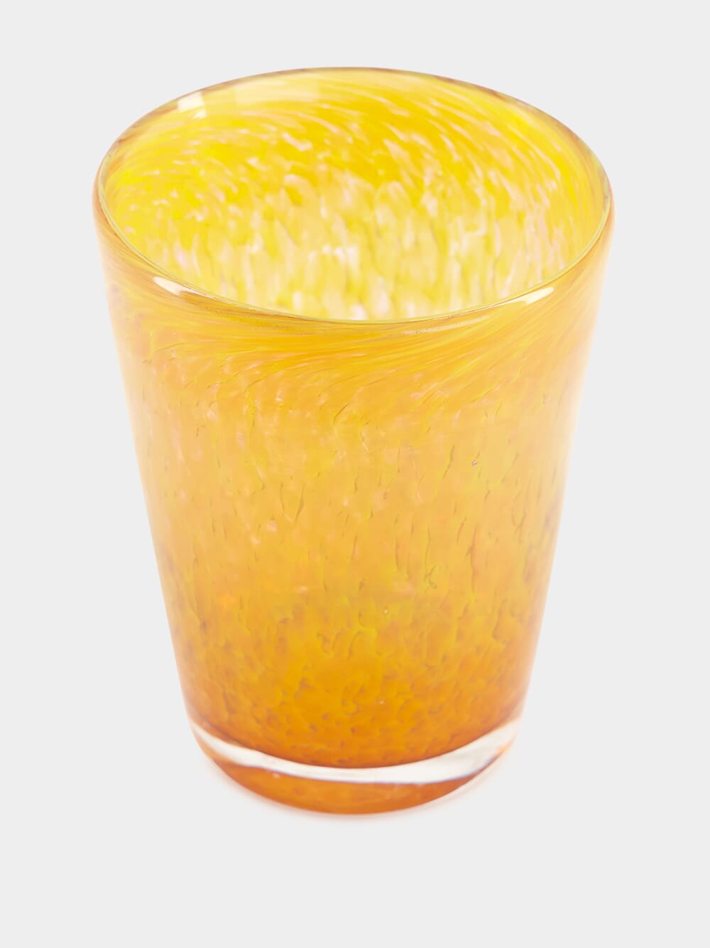 Handblown Avis Yellow Glass Tumbler