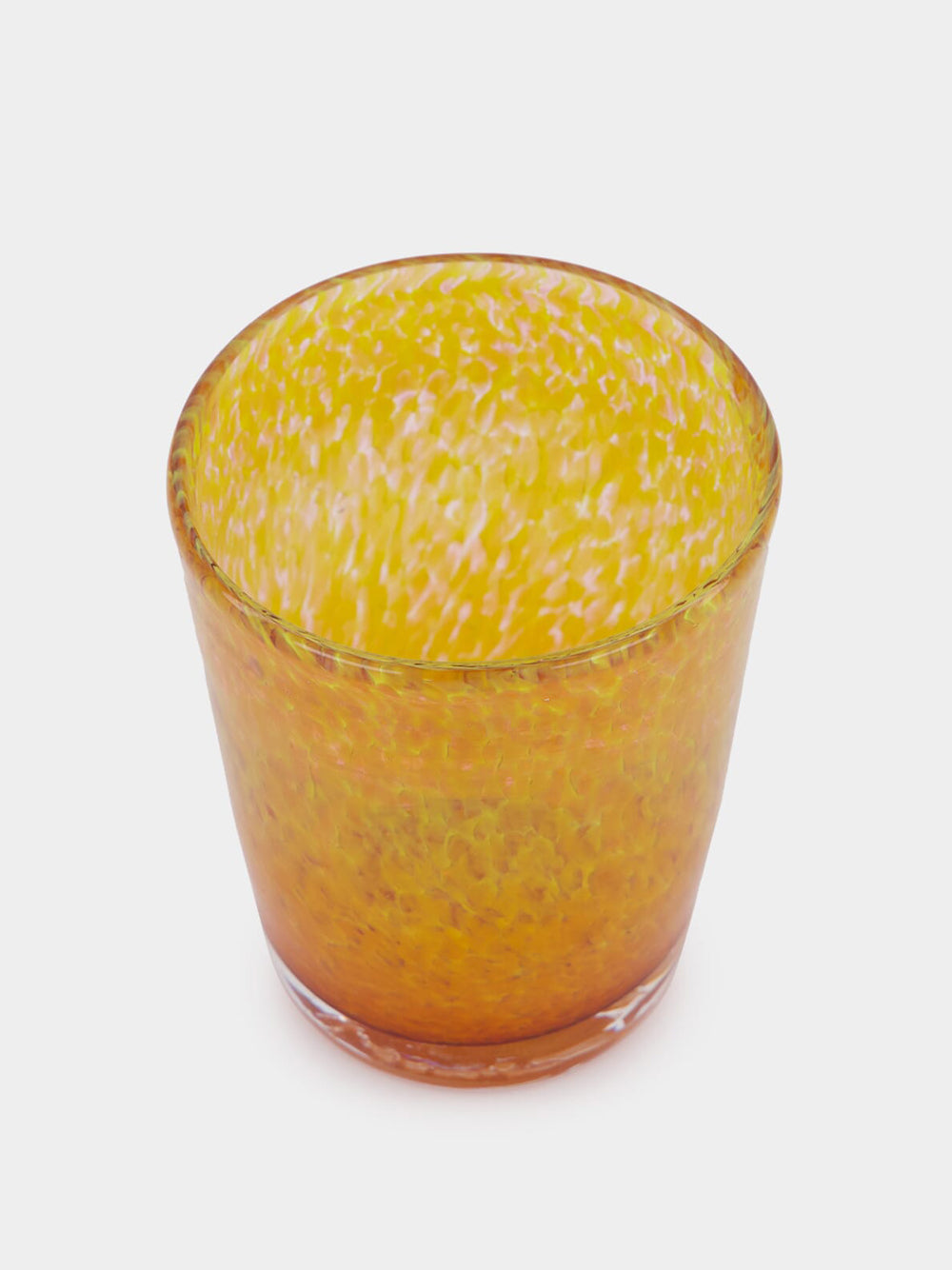 Handblown Avis Yellow Glass Tumbler