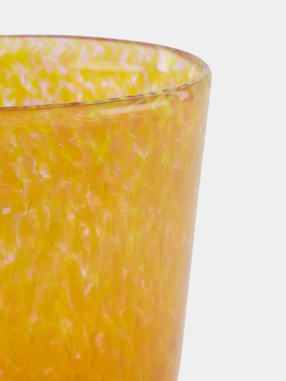 Handblown Avis Yellow Glass Tumbler