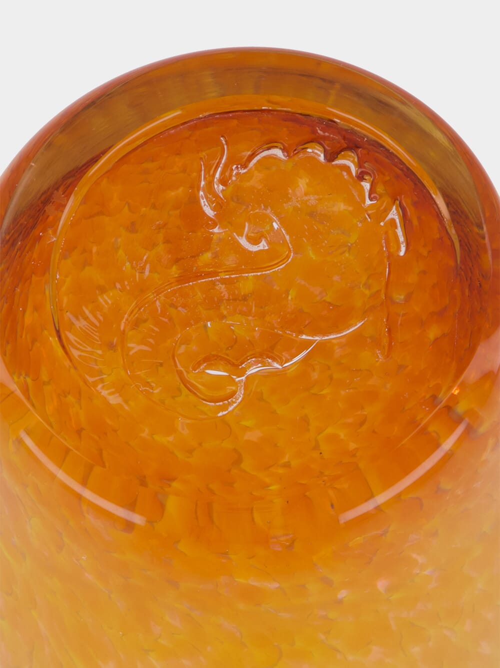 Handblown Avis Yellow Glass Tumbler