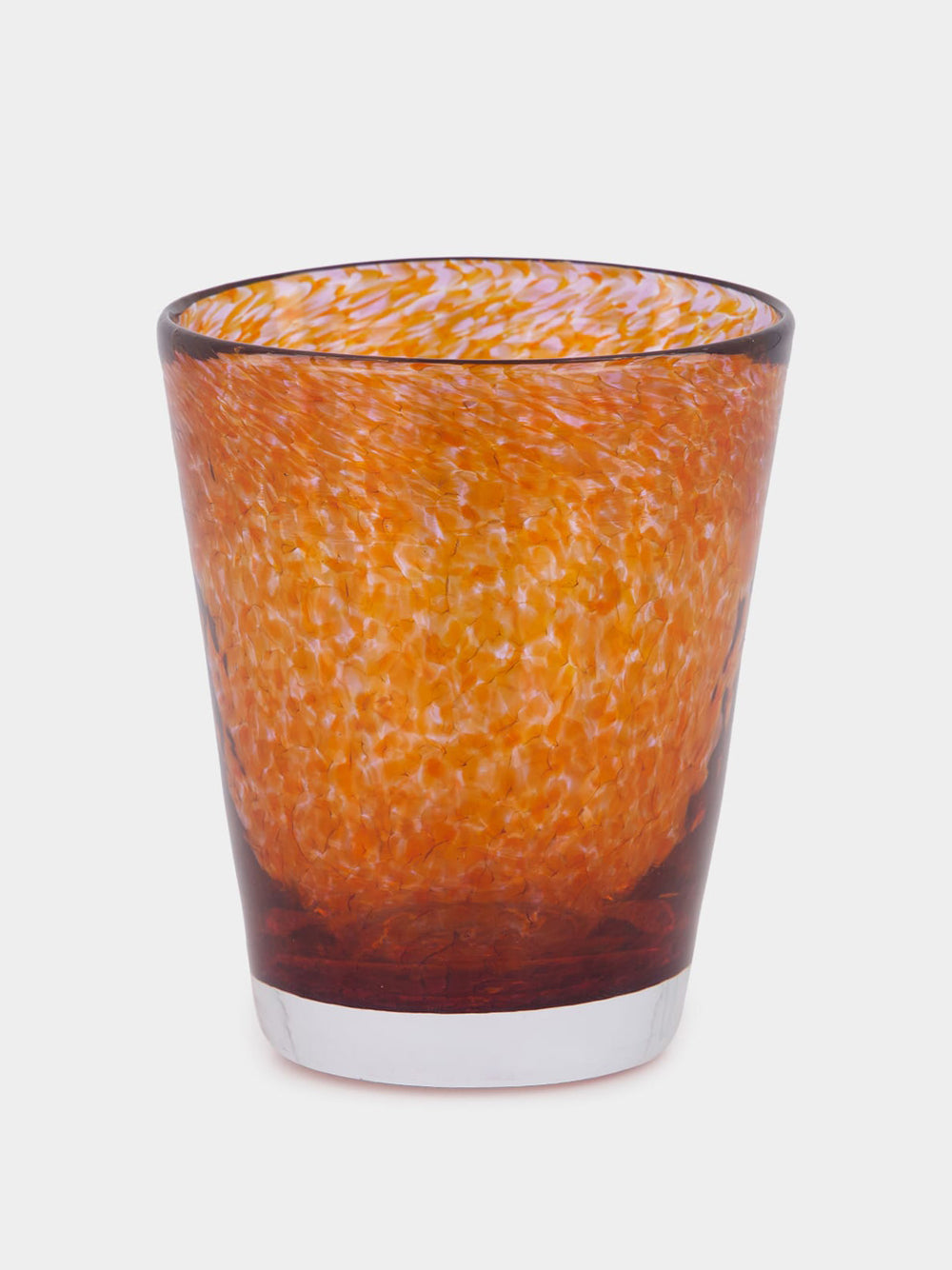 Handblown Avis Amber Glass Tumbler