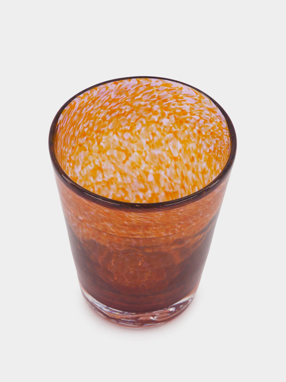 Handblown Avis Amber Glass Tumbler
