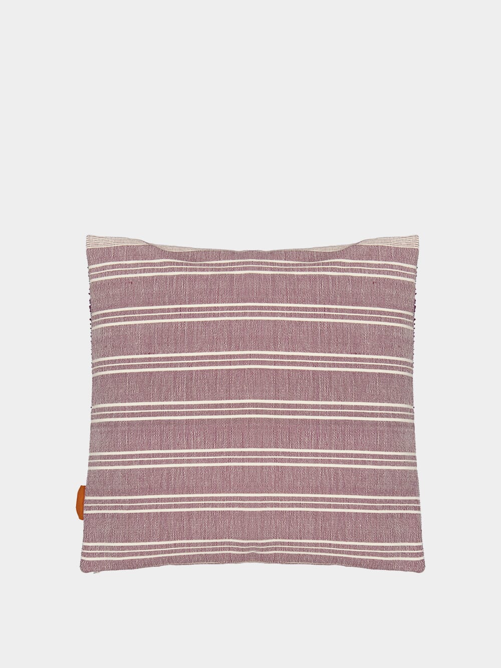 Handmade Inês Bordeaux Cotton Linen Cushion