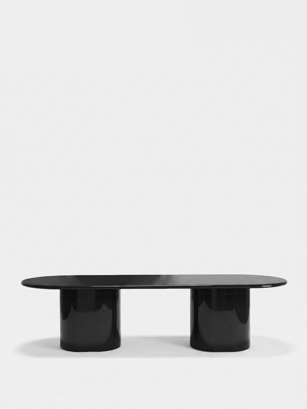 Amendoeira Black Lacquered Wood Large Dining Table
