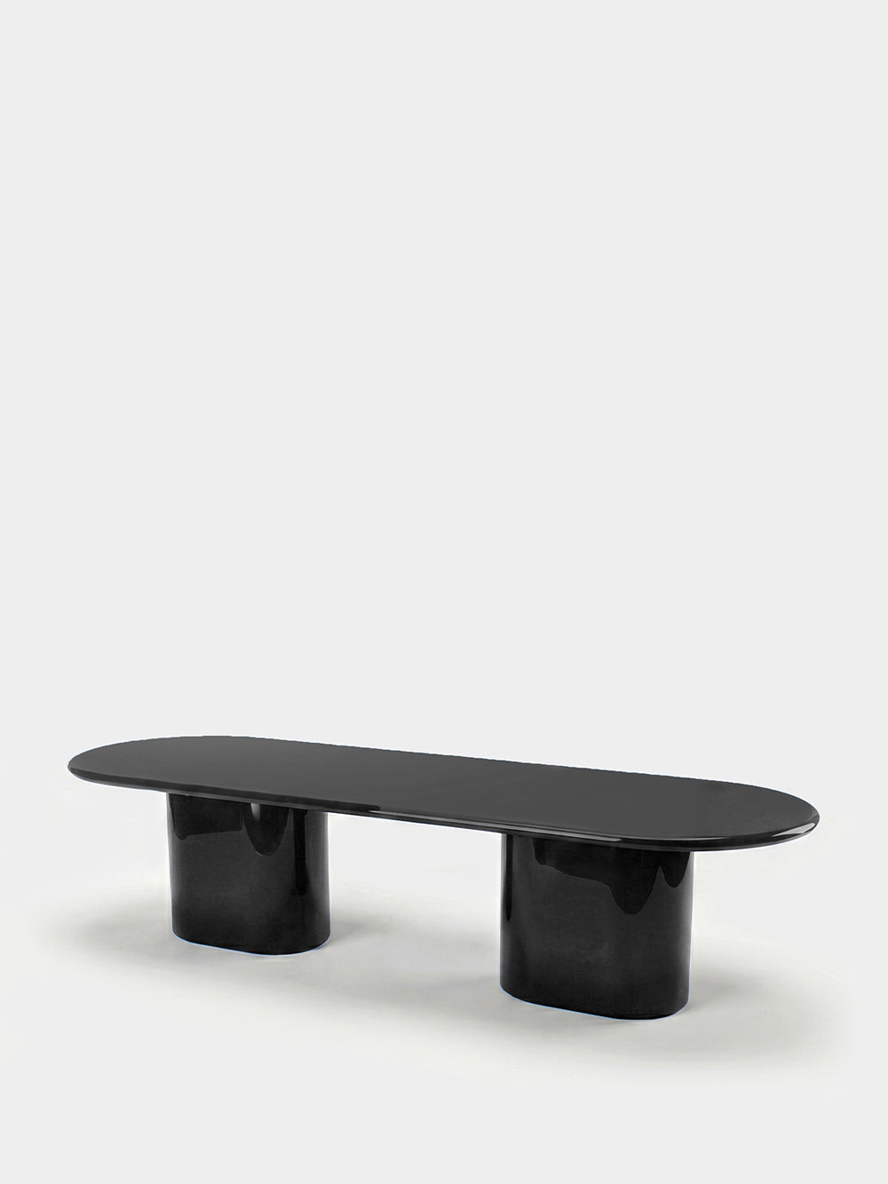 Amendoeira Black Lacquered Wood Large Dining Table