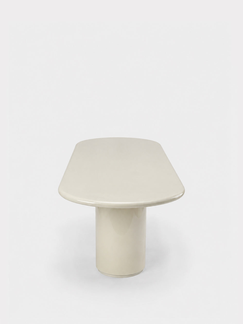 Amendoeira Ivory Lacquered Wood Large Dining Table