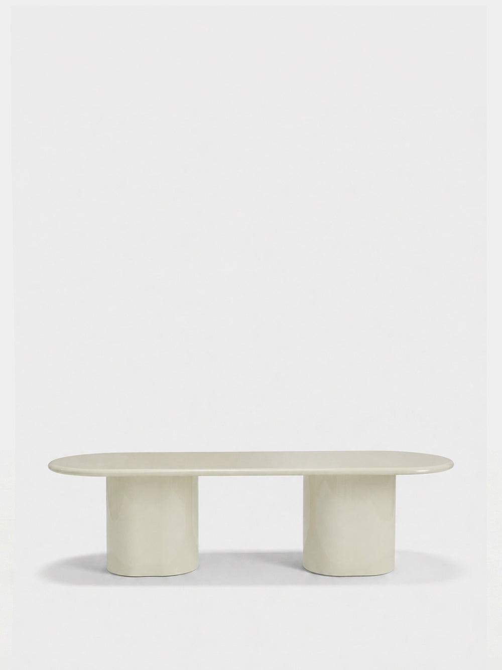 Amendoeira Ivory Lacquered Wood Dining Table