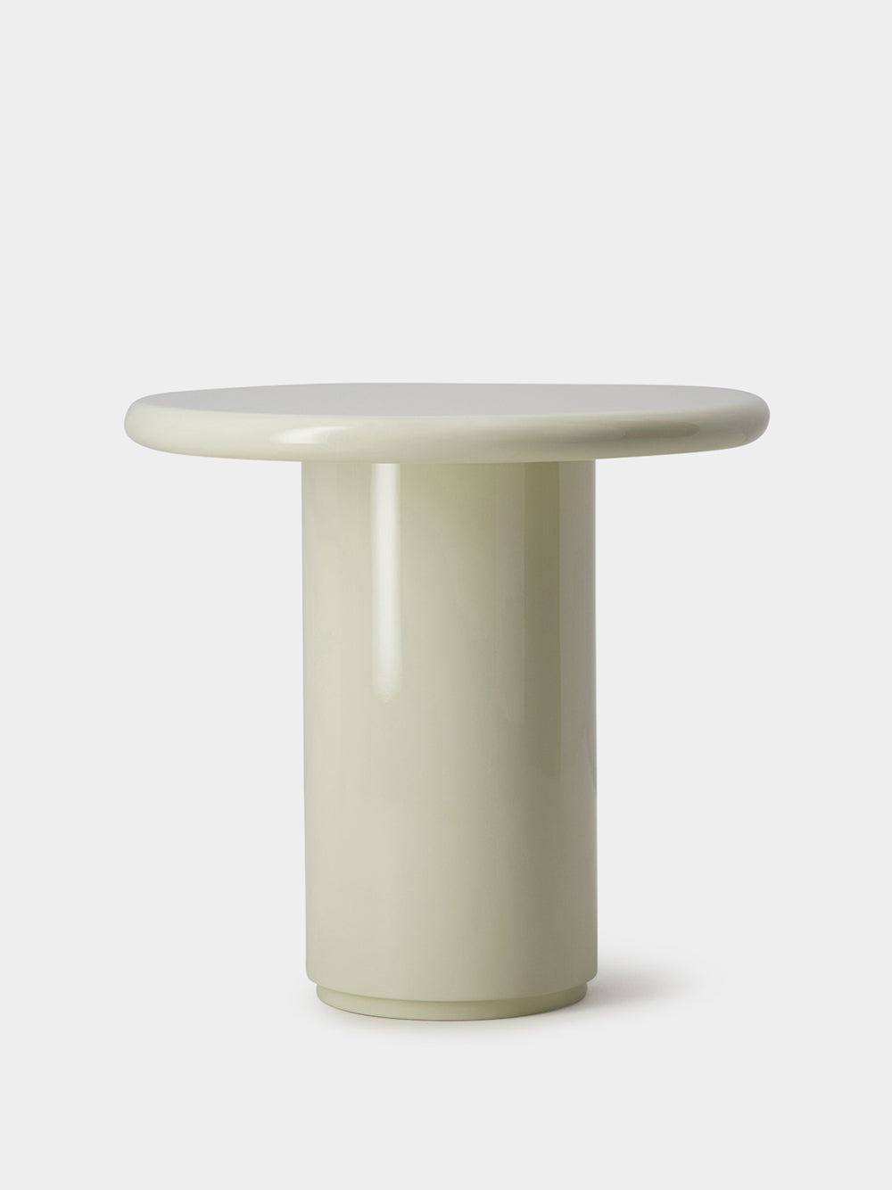 Amendoeira Ivory Lacquered Wood Side Table