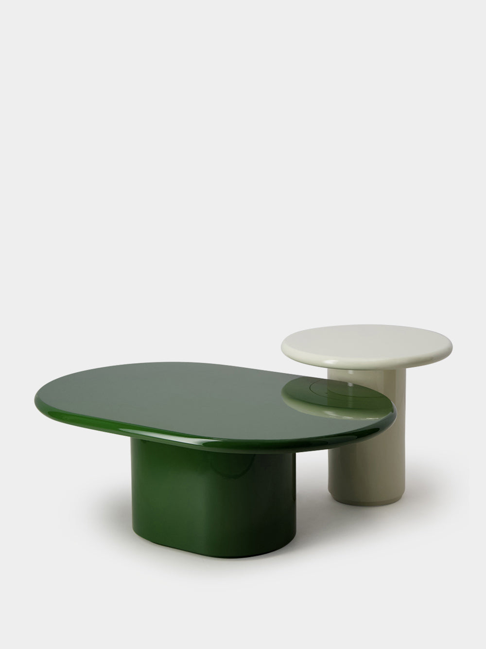 Amendoeira Green Lacquered Wood Coffee Table