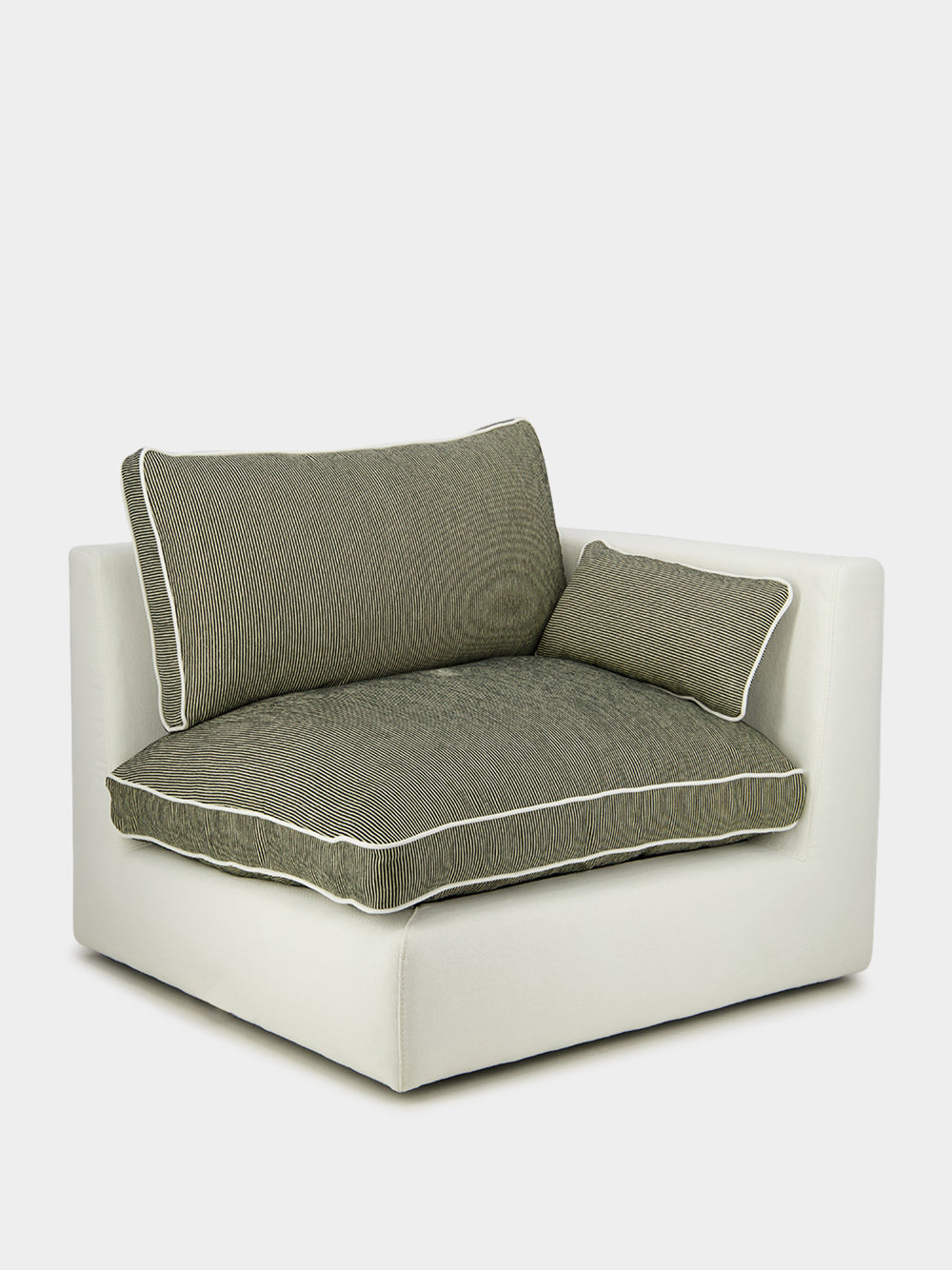 Dinis Ivory Linen Right Arm Module Sofa